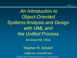 An Introduction to Object-Oriented Systems Analysis …