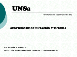 Diapositiva 1 - Universidad Nacional de Salta