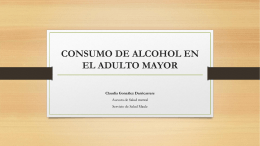 CONSUMO DE ALCOHOL EN EL ADULTO MAYOR