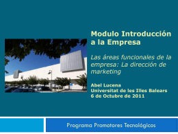 Diapositiva 1 - Universitat de les Illes Balears