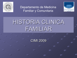 Historia clinica en Medicina Familiar