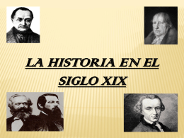 La historia en el siglo XIX - teoriadelahistoria