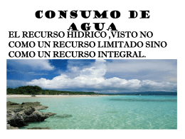 CONSUMO DE AGUA - Sitio Web de ieRed