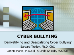 CYBER BULLYING - West Virginia Department of …