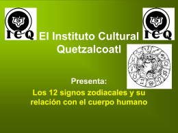 El Zodiaco Humano - Gnosis. Instituto Cultural