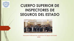 CUERPO SUPERIOR DE INSPECTORES DE SEGUROS DEL …