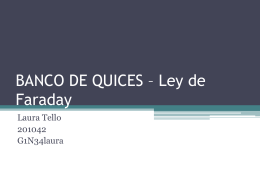 BANCO DE QUICES – Ley de Faraday