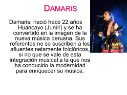 DAMARIS - Splendors of Peru | festival