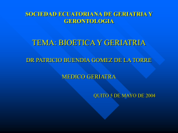 BIOETICA Y GERIATRIA DR PATRICIO BUENDIA GOMEZ DE …