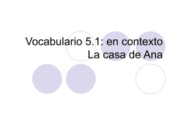 Vocabulario 5.1 en contexto