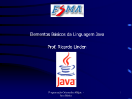 Java Language: Essential Elements