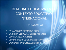 REALIDAD EDUCATIVA EN EL CONTEXTO EDUCATIVO …