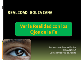 REALIDAD BOLIVIANA