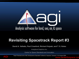 Revisiting Spacetrack Report #3