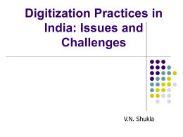 Digitization Practices in India