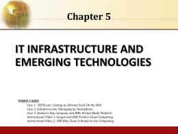 IT INFRASTRUCTURE AND EMERGING TECHNOLOGIES