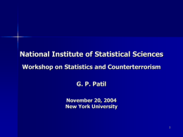 NIST Presentation - National Institute of Statistical Sciences