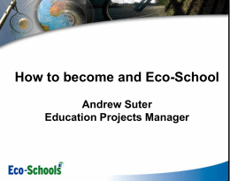 Eco-Schools Award Scheme