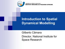 Introduction to Spatial Dynamical Modelling