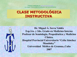 Clase metodologica instructiva