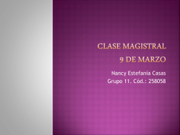 CLASE MAGISTRAL 9 DE MARZO - em2011