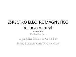 ESPECTRO ELECTROMAGNETICO (CLASE 28-04-10)