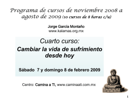 Programa de cursos de noviembre 2008 a agosto de 2009 …