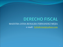 DERECHO FISCAL - INEF2011 - INEF2011