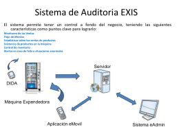 Sistema de Auditoria EXIScas t