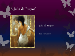 A Julia de Burgos” - John A. Ferguson Senior High School