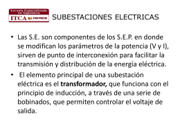 SUBESTACIONES ELECTRICAS