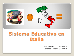 Sistema Educativo en Italia