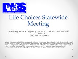Life Choices Statewide Meeting