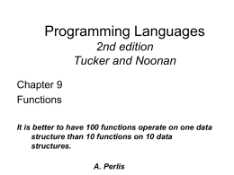 Programming Languages Chapter 2: Syntax