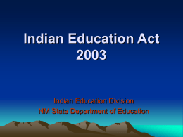 Indian Education Act
