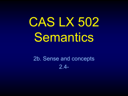 CAS LX 502 - Boston University