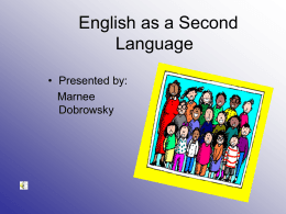 English as a Second Language - Pine