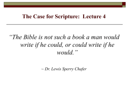 2 Tim. 3:16-17: “all Scripture is inspired by God and