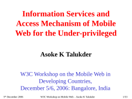 Information Services and Access Mechanism of Mobile …