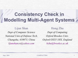 Consistency Check in Modelling Multi
