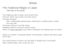 Shinto - Divine Principle in several languages