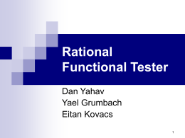 Rational Functional Tester