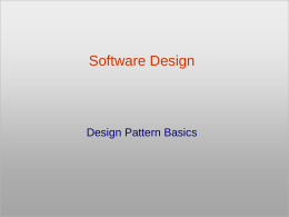 Design Pattern Basics