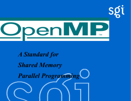 OpenMP Introduction - TAMU Supercomputing Facility