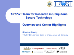 TRUST Overview and Center Highlights