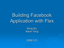 Building Facebook Application with Flex for Beginners