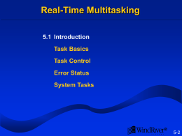 Real-Time Multitasking