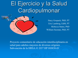 Exercise and Cardiopulmonary Health