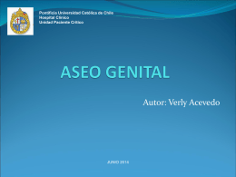 Aseo genital - Escuela de Medicina