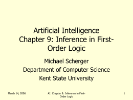 Artificial Intelligence Chapter 7